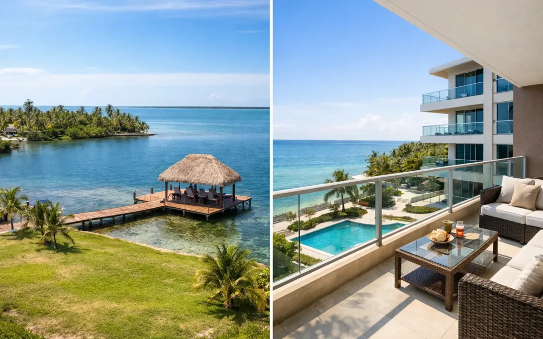 Belize Waterfront Lots vs Condos