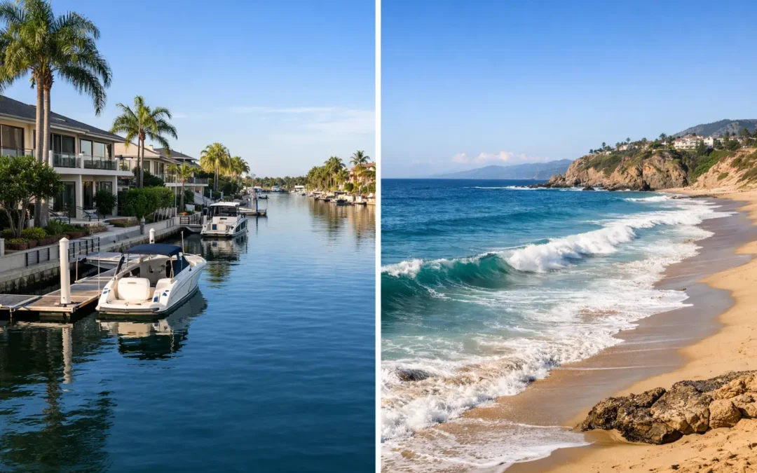 Canal Frontage Versus Open Coast